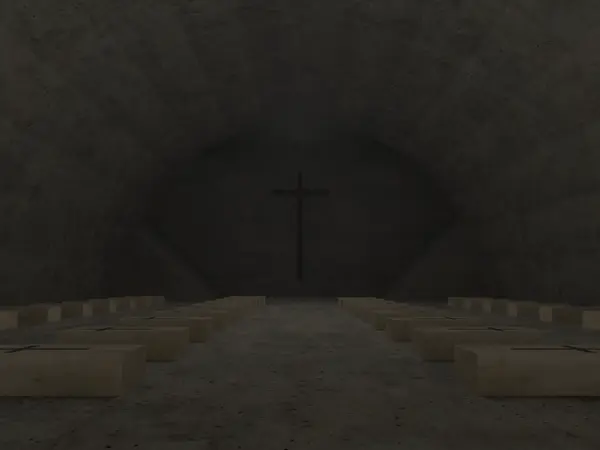 Concrete Cathedral crypt